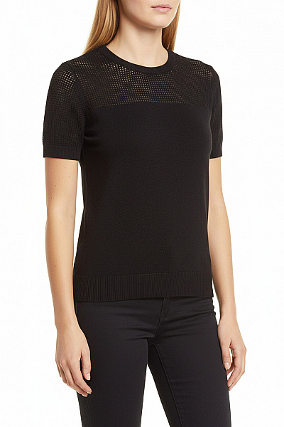 LINDEX  Halenka Pletená Černá Vel. L