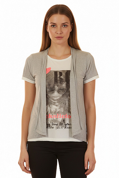 ONLY Dámské Tričko Šedé Vel. M