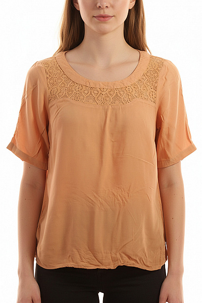 Dámské Tričko Oranžové VERO MODA Vel. S