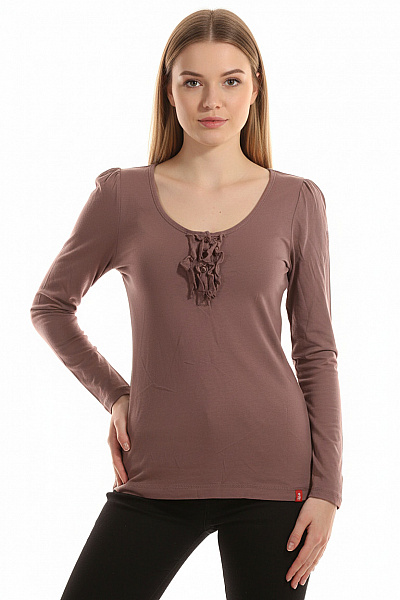 Dámské Tričko S Potiskem Hnědé Esprit Vel. S