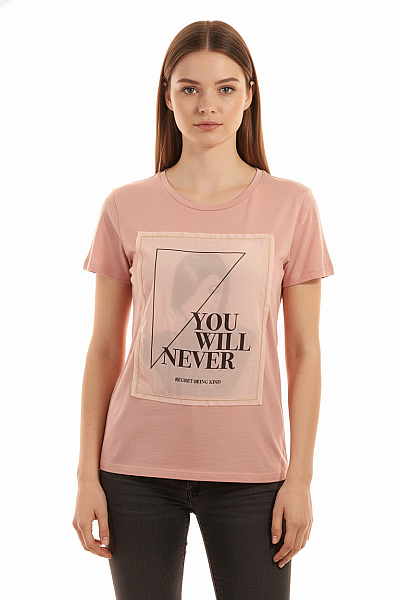 Dámské Tričko Růžové ONLY Second Hand Vel. S