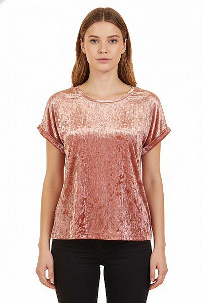 LINDEX Dámské Tričko Růžové Vel. M