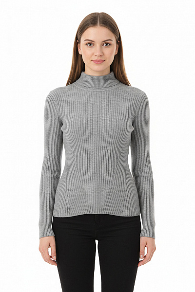 Dámský Svetr Šedý Bershka Second Hand Vel. S