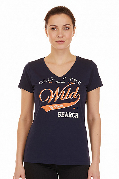 Dámské Tričko Modré Second Hand Vel. M