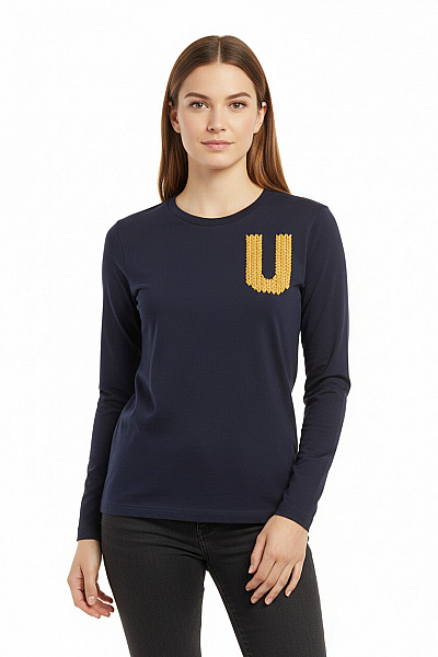 BENETTON Dámské Tričko Modré