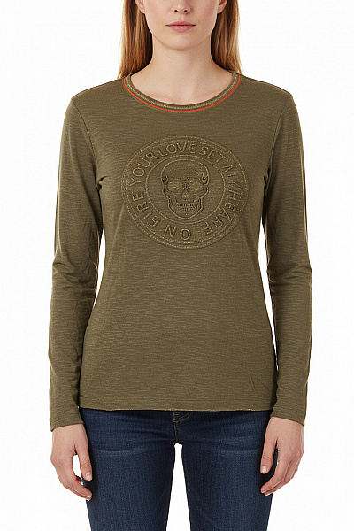 Key Largo Vzorovaná  Halenka Khaká Vel. XL