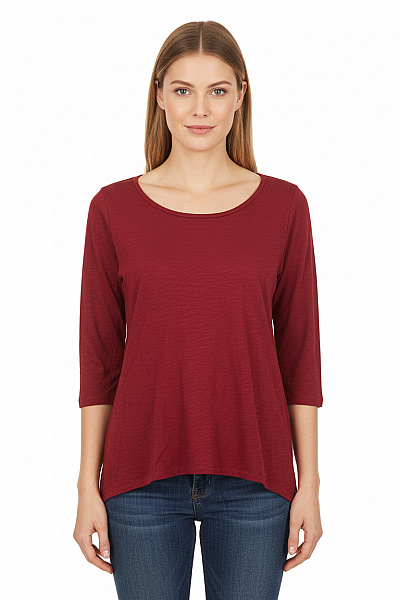 Jednoduché Dámské Tričko Červené ONLY Vel. M