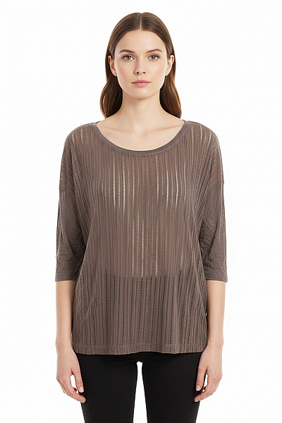 Vzorovaná  Halenka Hnědá Esprit Second Hand Vel. XS