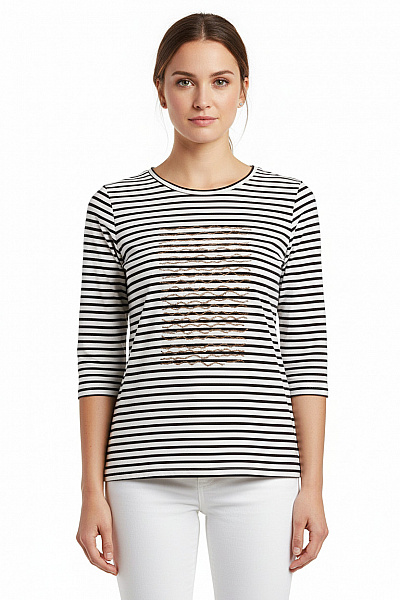 Dámské Tričko S Potiskem Modré Esprit Vel. M