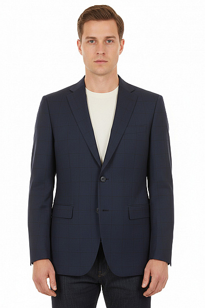 Společenské Pánské Sako Modré ROY ROBSON Vel. 50