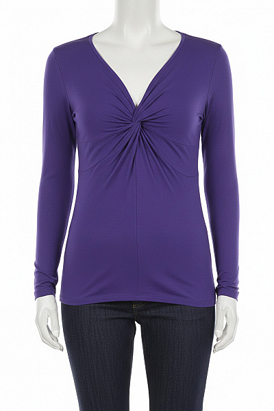 Esprit Jednoduché Dámské Tričko Fialové Vel. L