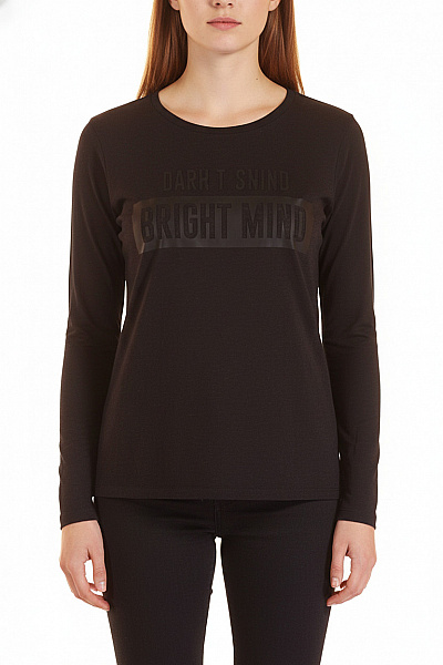 Dámské Tričko S Potiskem Černé ZARA Second Hand Vel. L