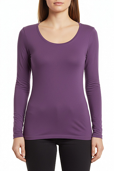 Jednoduché Dámské Tričko Fialové Esprit Vel. L