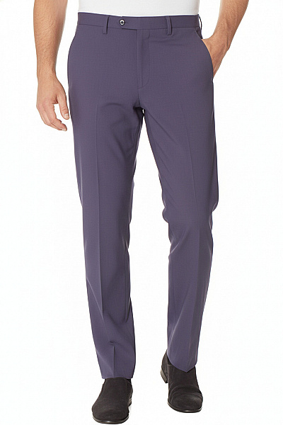 Společenské Pánské Kalhoty Vlněné Modré