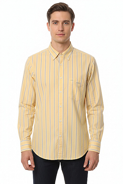 Pánská Košile Žlutá GANT