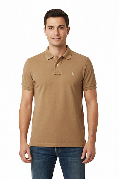 Pánské Tričko Béžové Ralph Lauren Vel. L