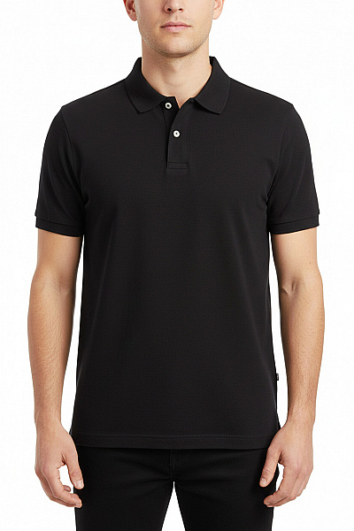 Pánské Tričko S Límečkem Černé Marc O´Polo Vel. M