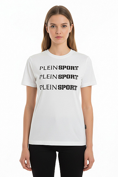 Dámské Tričko Bílé PLEIN SPORT Vel. S