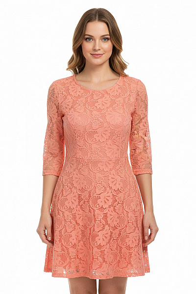 River Island  Šaty S Krajkou Růžové