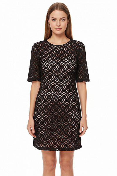 Lipsy  Šaty S Krajkou Černé Second Hand