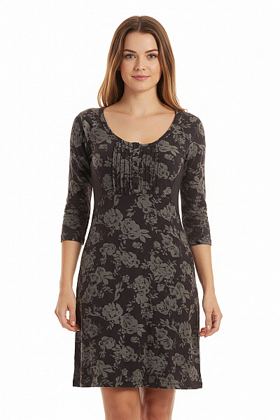  Šaty S Květinovým Potiskem Šedé Fat Face Second Hand