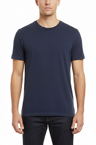 Hugo Boss Jednoduché Pánské Tričko Modré Vel. XL