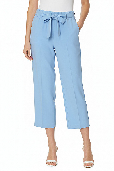 Dámské Kalhoty Rovné Modré FRANK WALDER Vel. 38