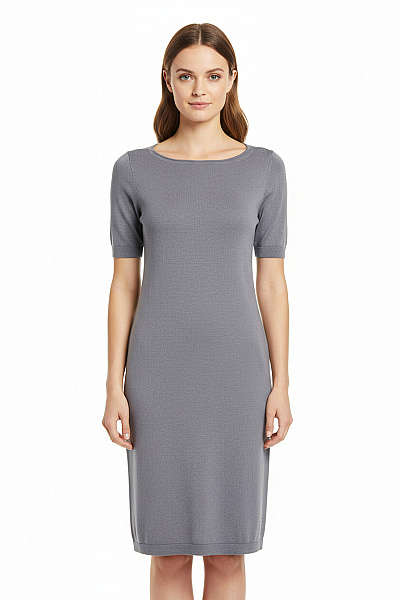 OBJECT  Šaty Pletené Modré Second Hand Vel. M