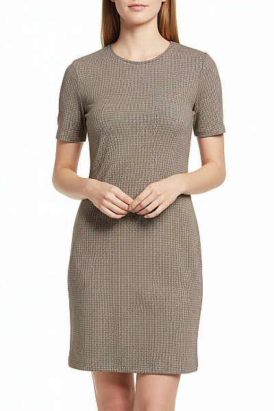 MANGO Tričkové  Šaty Černobílé Second Hand Vel. XS