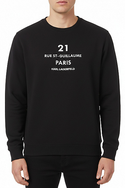 Pánská Mikina Bez Zapínání Černá Karl Lagerfeld Vel. XL