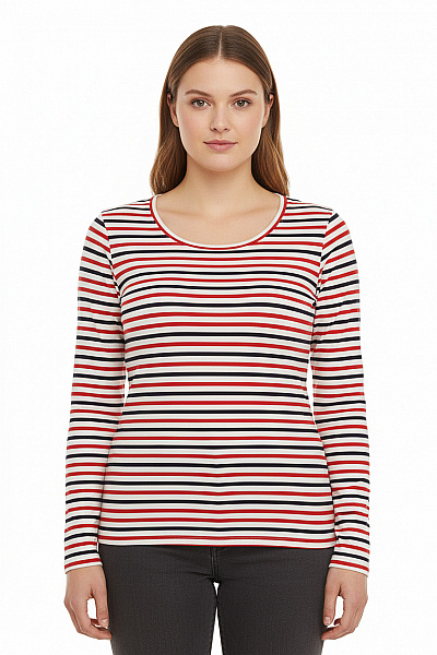 Esprit Dámské Tričko S Potiskem Červené Second Hand Vel. XL