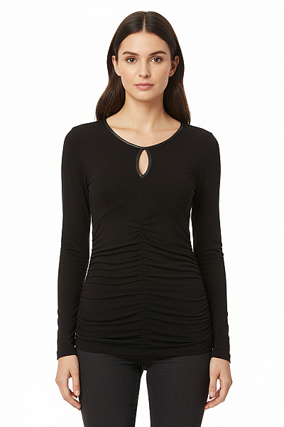  Halenka Jednobarevná Černá MORGAN Vel. S