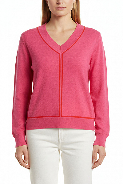 Dámský Svetr Vlněný Růžový MARCCAIN Vel. N3