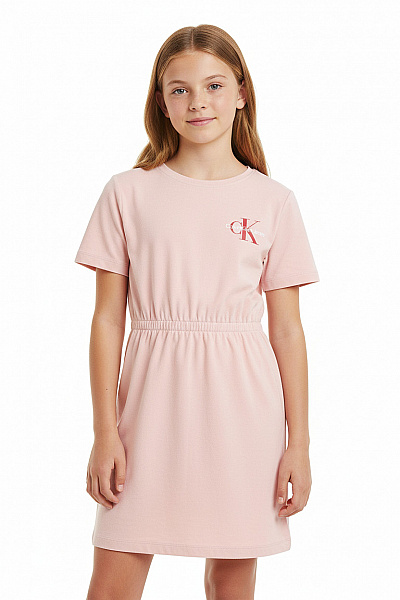 Calvin Klein Dívčí Šaty Růžová