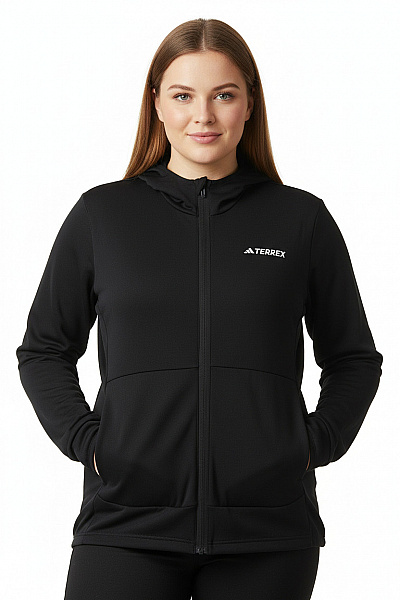 Funkční Dámská Mikina Černá ADIDAS Vel. 58-60