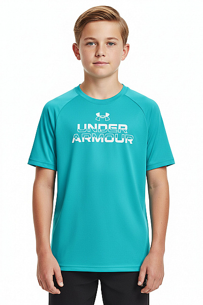 Chlapecké Tričko Zelené UNDER ARMOUR