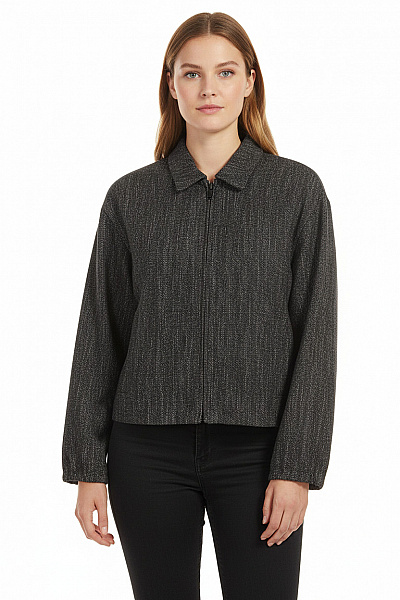 S.OLIVER Dámský Kabát Černý Second Hand Vel. 34