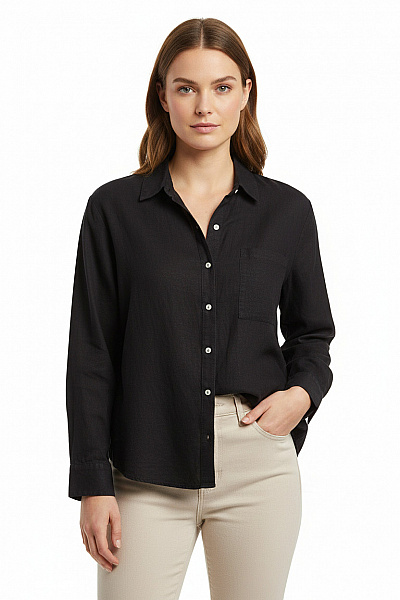 VILA Dámská Košile Černá Second Hand Vel. 40