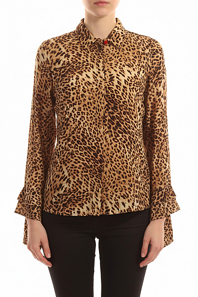 Vzorovaná Dámská Košile Hnědá Gestuz Second Hand Vel. 34