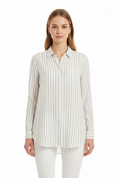 Vzorovaná Dámská Košile Černobílá Next Second Hand Vel.  34