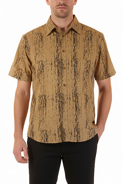Vzorovaná Pánská Košile Hnědá SELECTED Vel. XXL