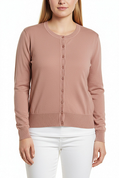 Dámský Cardigan Růžový Vel. XL