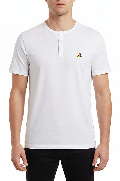 BRAVE SOUL Jednoduché Pánské Tričko Bílé Vel. XL