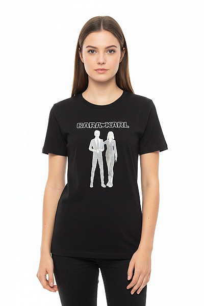 Karl Lagerfeld Dámské Tričko Černé Vel. XS