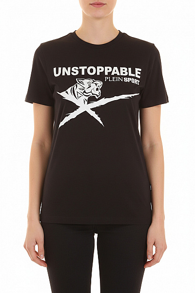 PLEIN SPORT Dámské Tričko S Potiskem Černé Vel. M