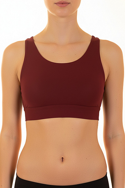 Dámská Sportovní Podprsenka červená Nylonová Vel. S