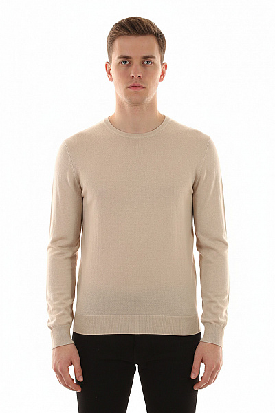 Pánský Svetr Meriný Béžový HACKETT Second Hand