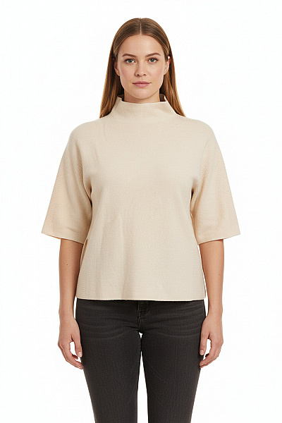 Dámský Svetr Vlněný Béžový Vel. 38