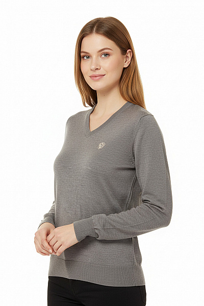 Dámský Svetr Vlněný Šedý VERSACE Vel. M