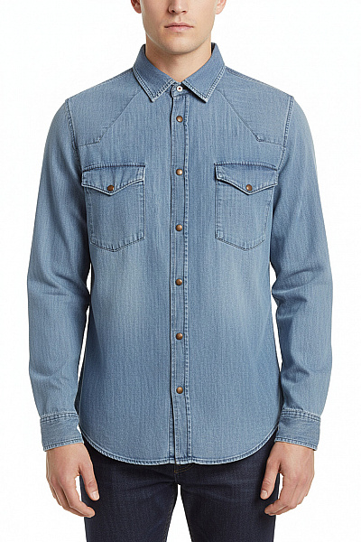 PROGETTO Pánská Košile Modrá